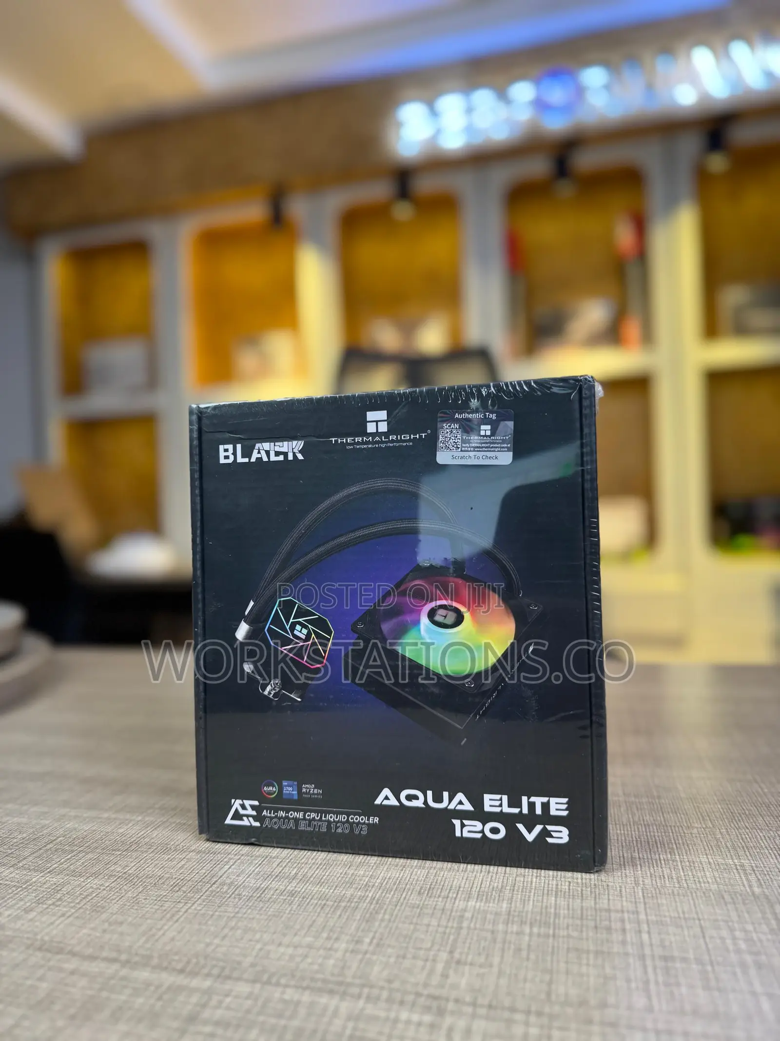 Thermal Right Aio Liquid Cooler Aqua Elite 120 Black Argb V3
