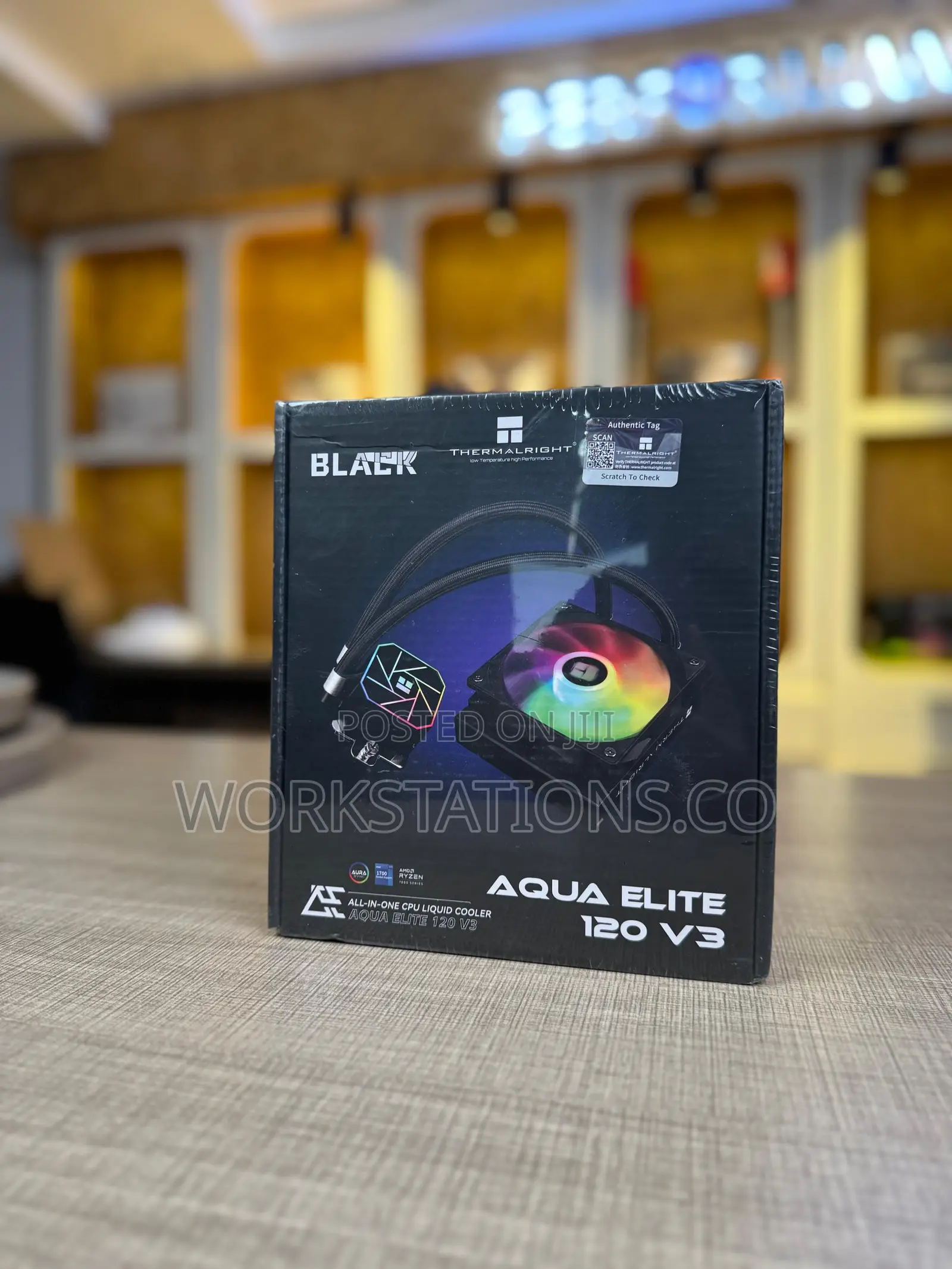 Thermal Right Aio Liquid Cooler Aqua Elite 120 Black Argb V3