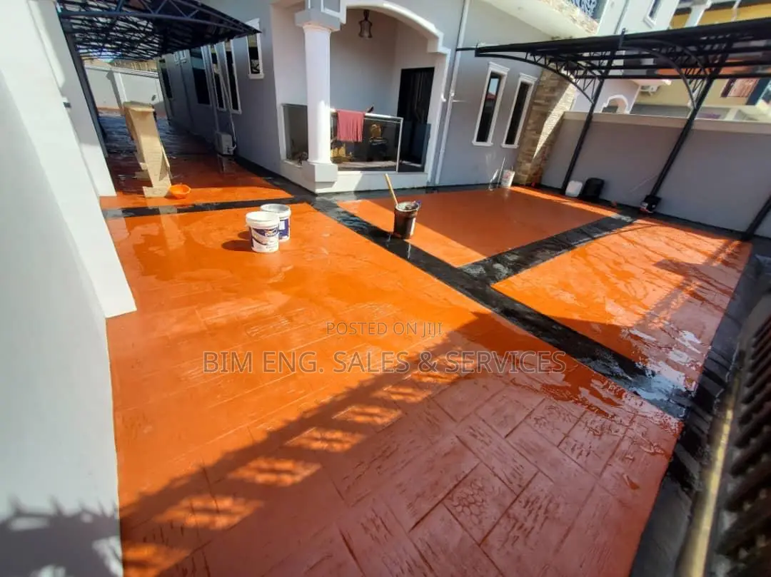 Dark Blown and Black, Color Hardner, Concrete Floors, Acrylic Sealant