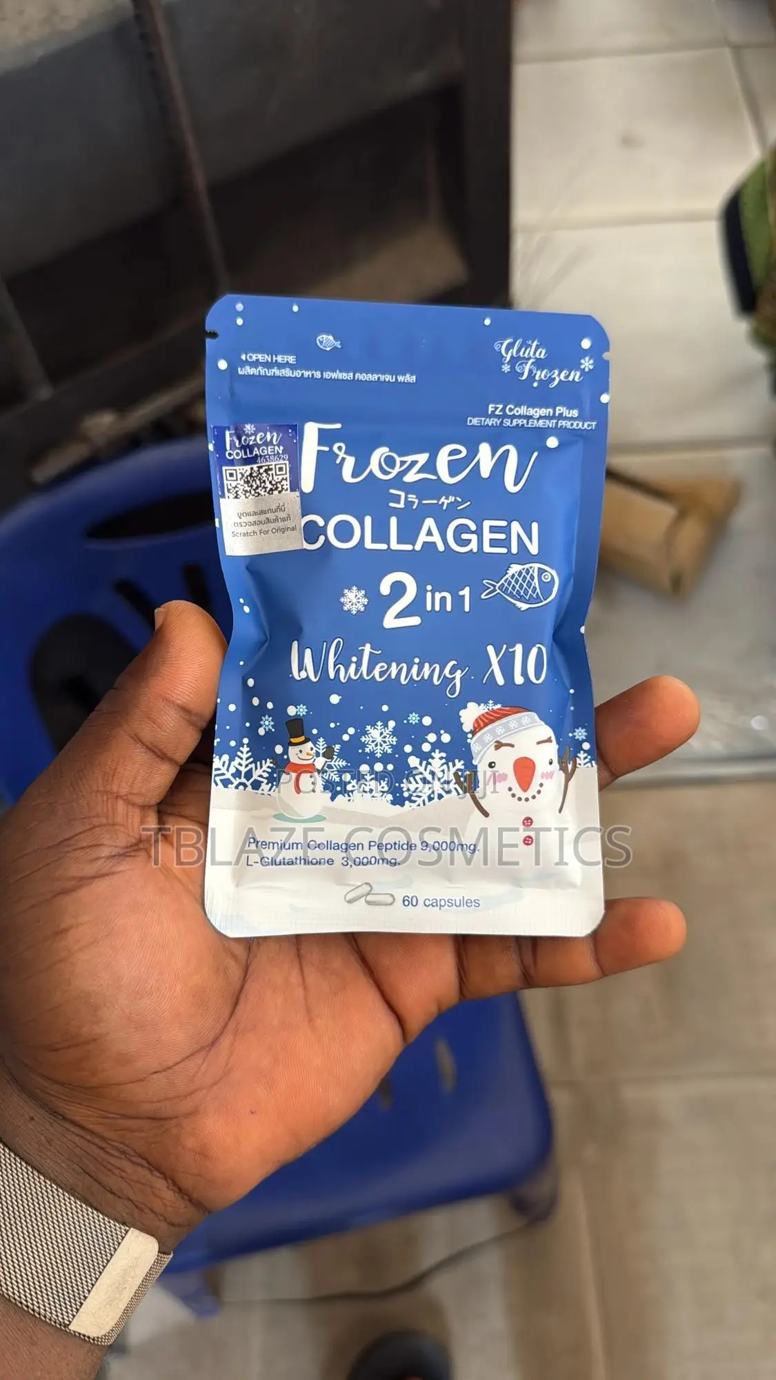 Frozen Collagen 2 in 1 Whitening X10 (Gluta Frozen Ez Collagen Plus)
