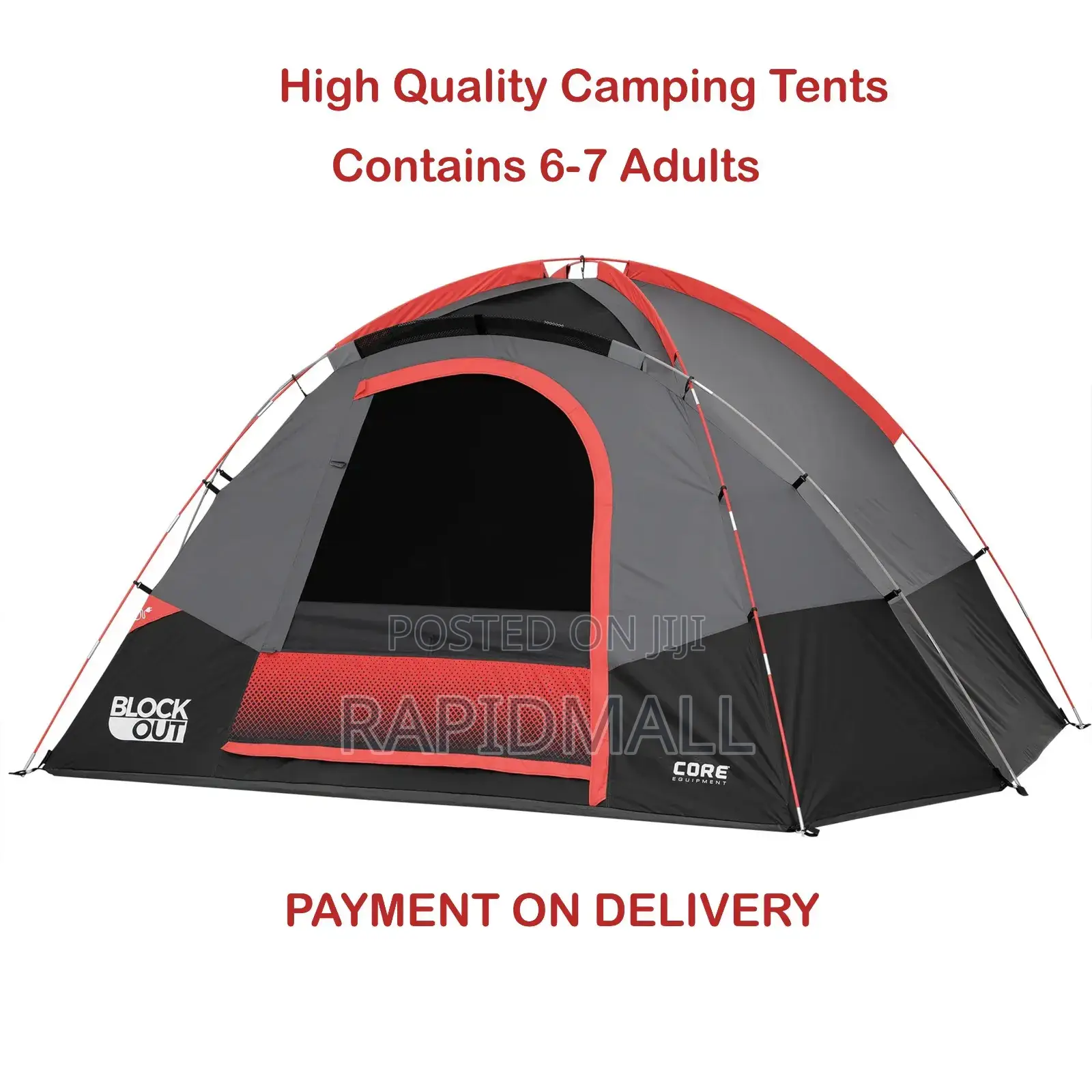 Camping Tent - Camp Tents Vlfor 2,4,6,8,10 Person - Varies Available