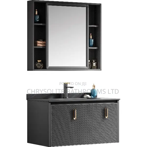 Gray Brisk Wall-Mount Cabinet