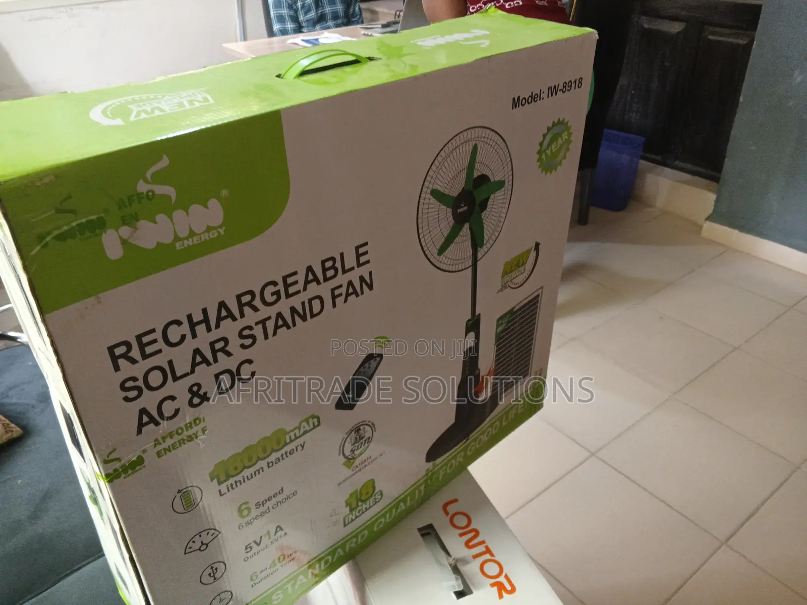 Iwin 18-Inch Standing Fan – Portable Power Cooling