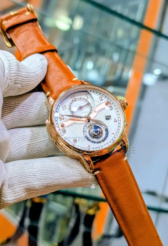 Mont Blanc Quality Luxury Men Genuine Leather Wristwatch