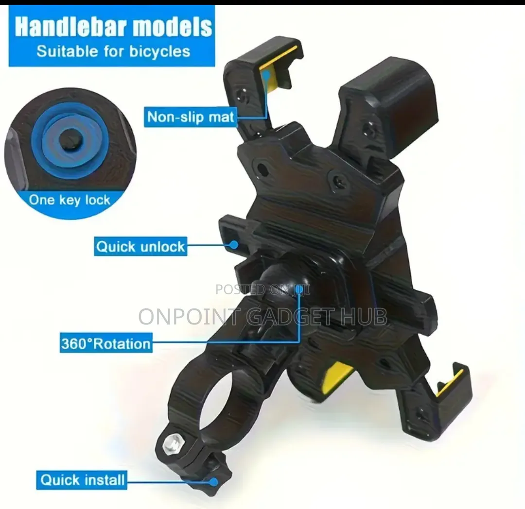Adjustable 360 Bike Phone Holder
