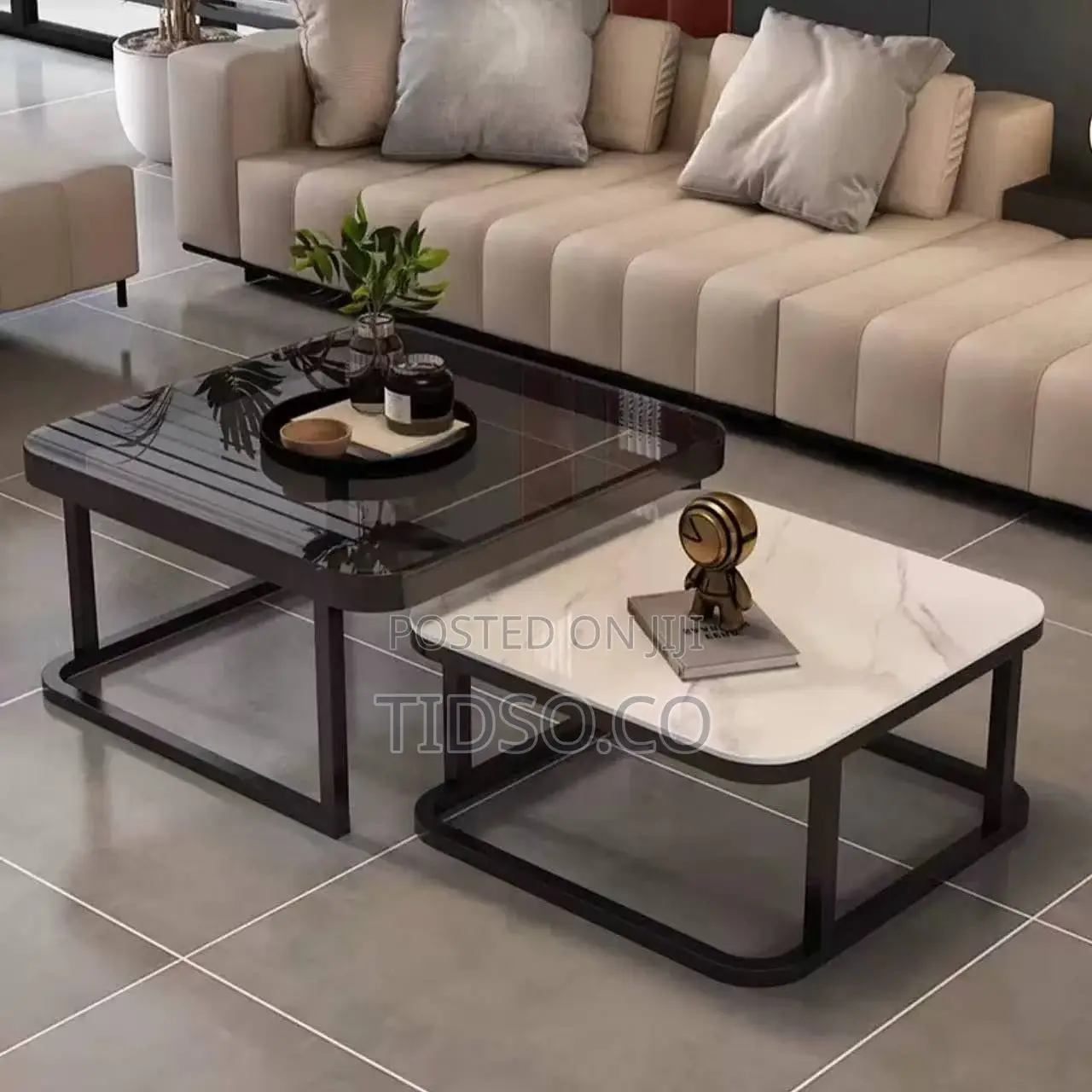 Glass Centre Table Set