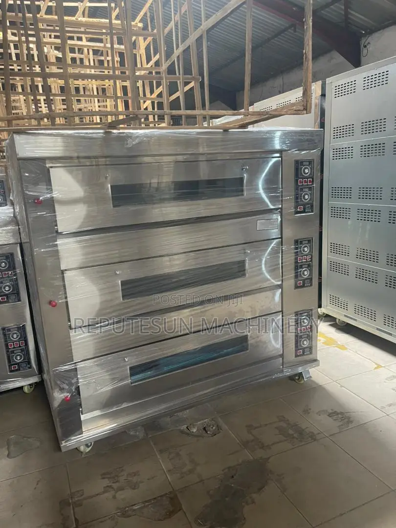 3 Deck, 6 Trays Commercial Gas Oven