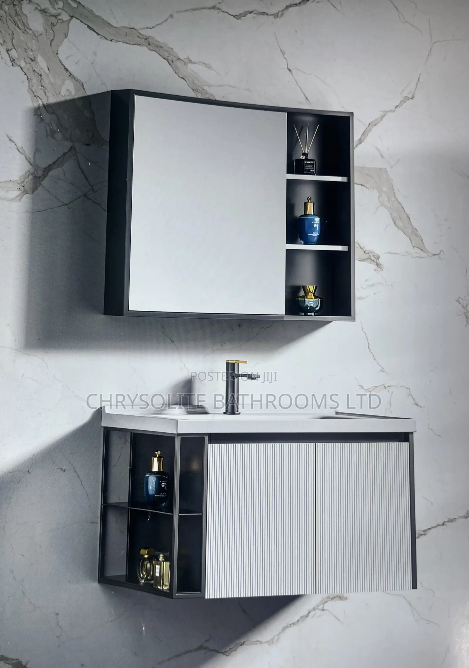 Vanity Cabinet With Sliding Mirrors