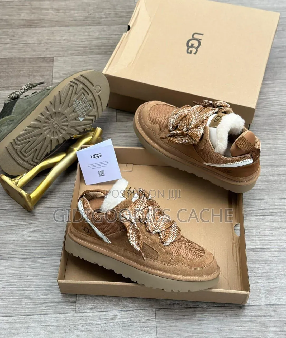 Chunky Lowmel Ugg Sneakers With Oversized Laces Size 40-46