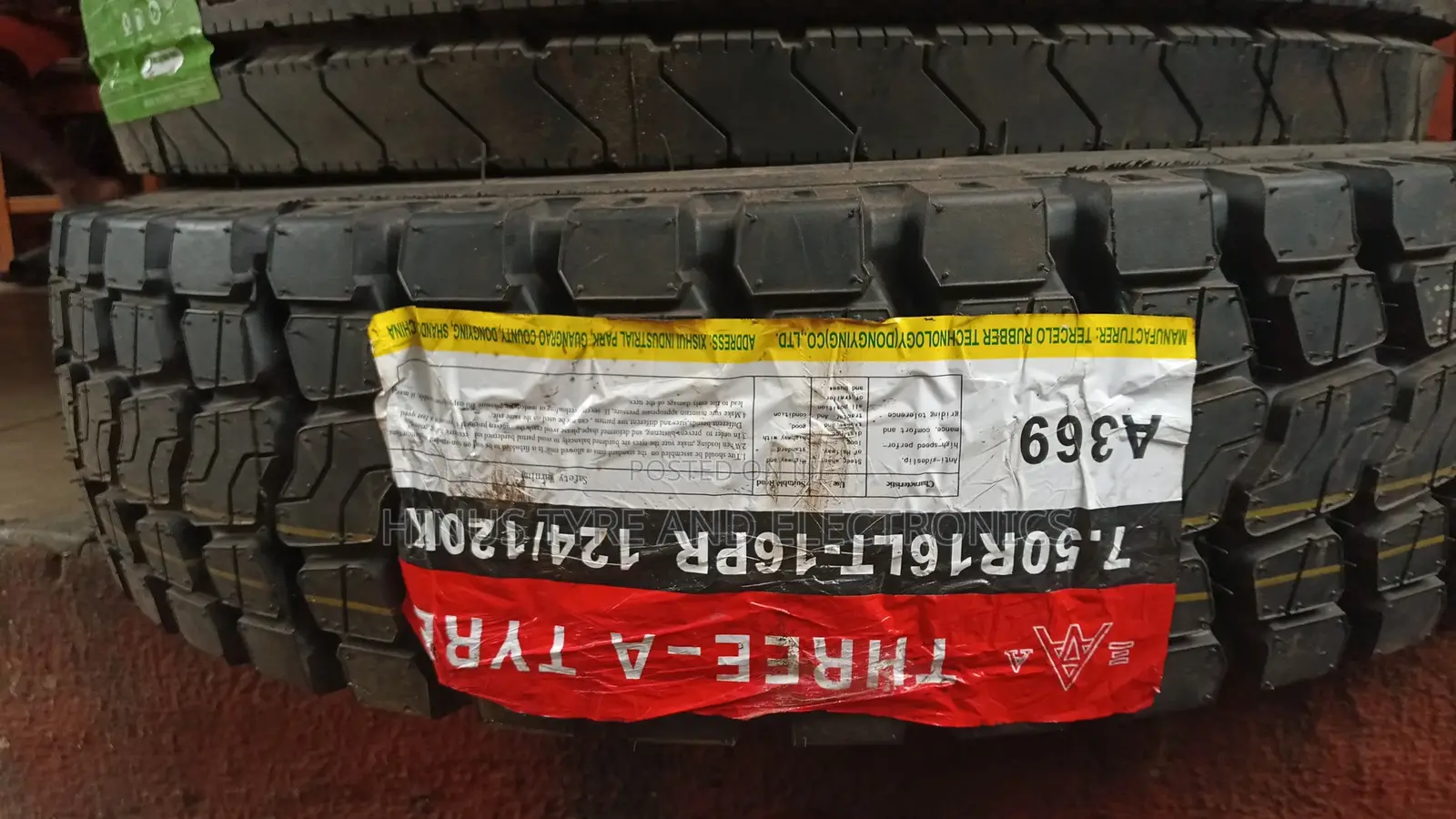 7.50/16lt Three a Tyre