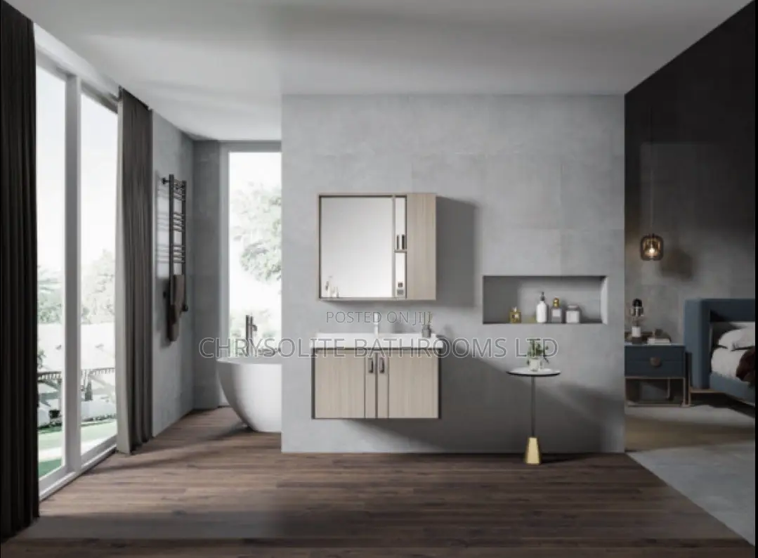 Brown Brisk Wall-Mount Vanity Cabinet