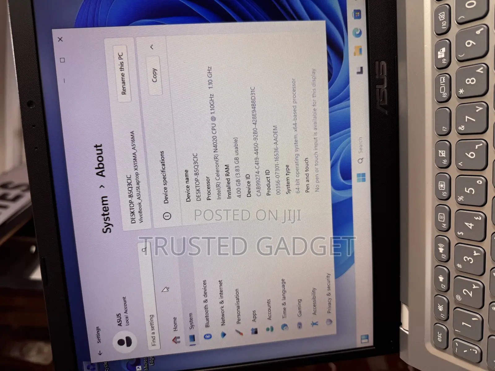 Laptop Asus 4GB Intel Core i5 HDD+SSD 128GB