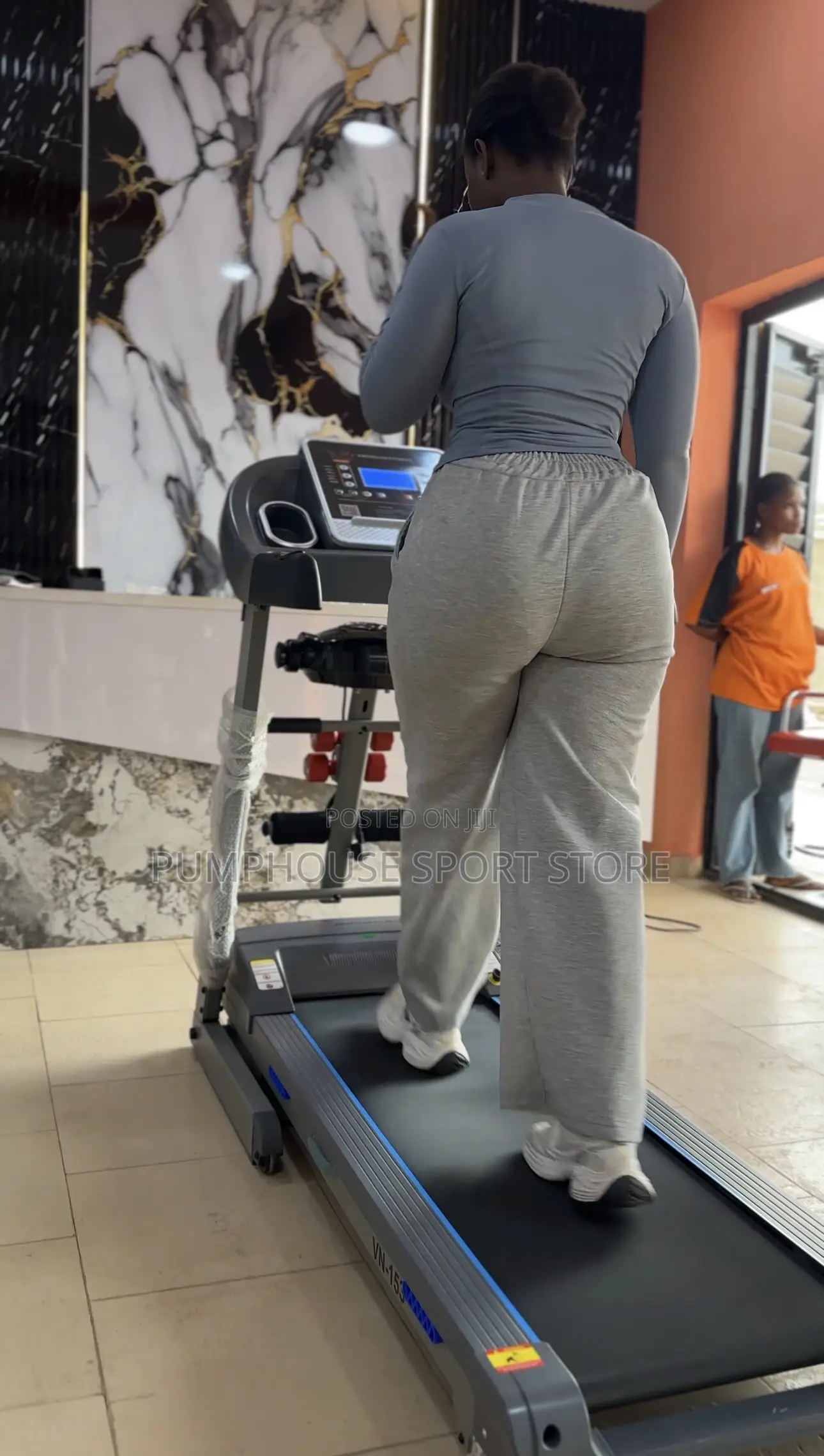 Free Yoga Mat and Dumbbells With 2.5hp American Fitness Treadmill