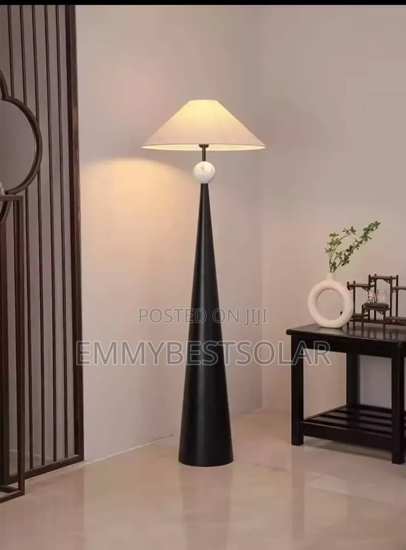 Chinese Nitro Walnut Floor Lamp