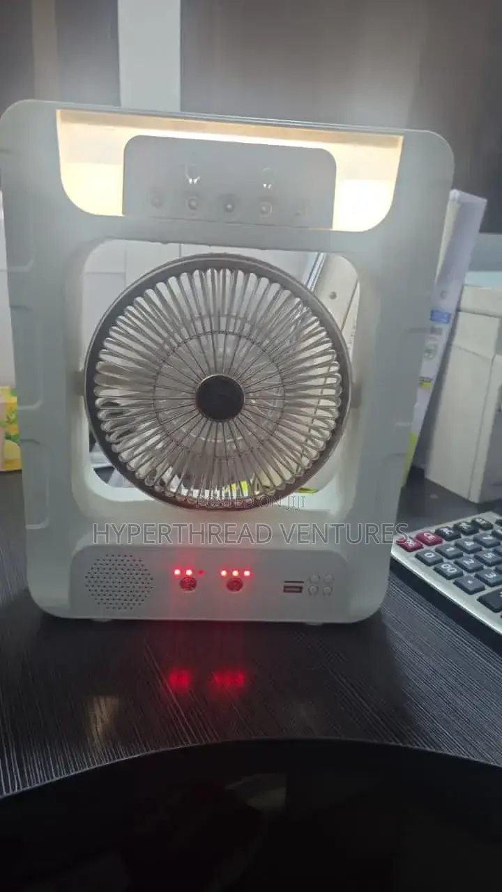 Fuzhao Cc303bt Solar Rechargeable 6 Inch Table Fan Bluetooth