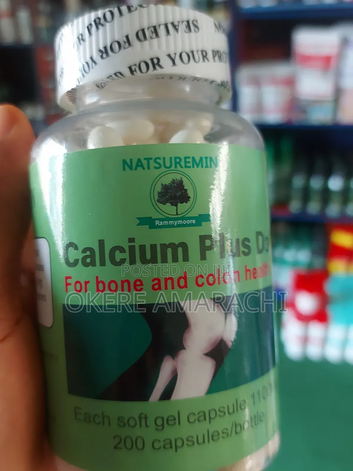 Liquid Calcium Plus D3 200 Capsules by 1100mg