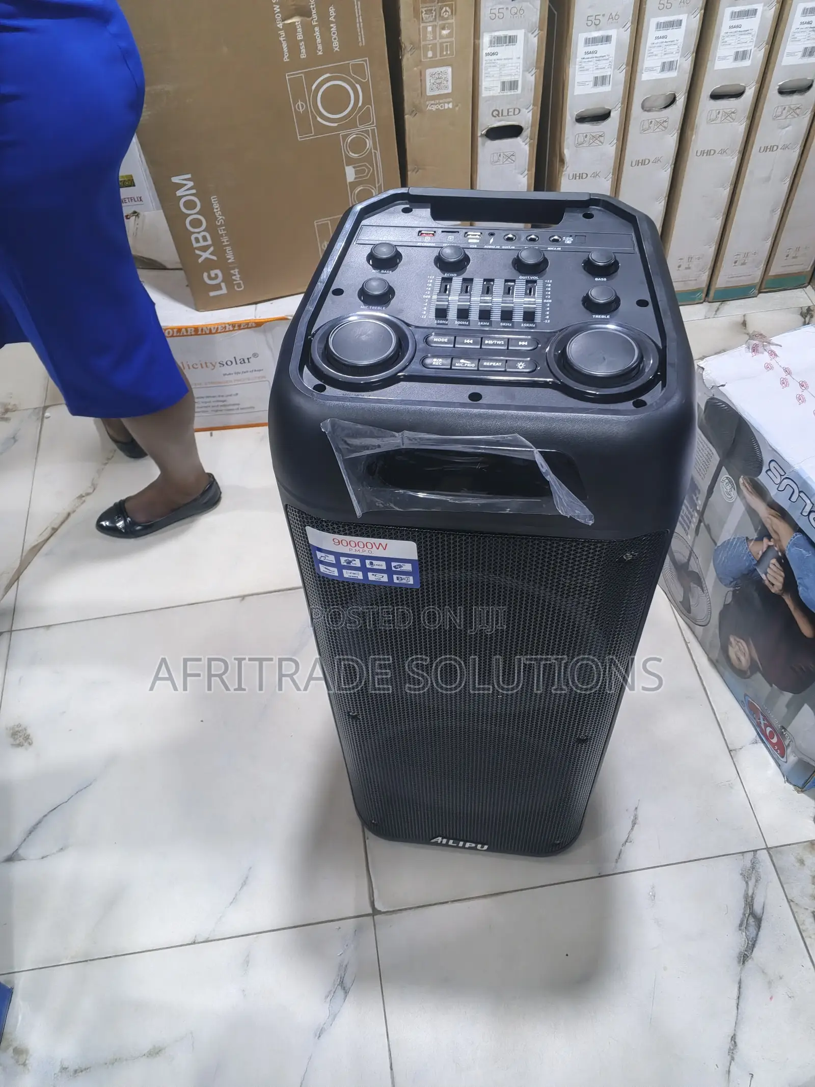 Ailipu Sound System With Microphone – Loud Party Speaker