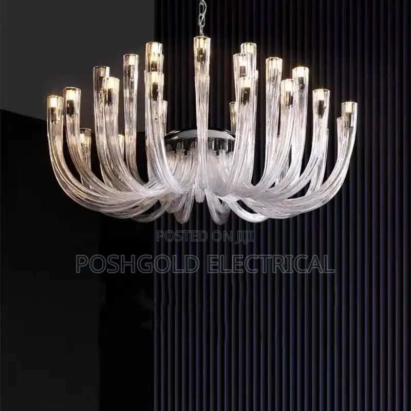 Luxury 32-Light Glass Chandelier