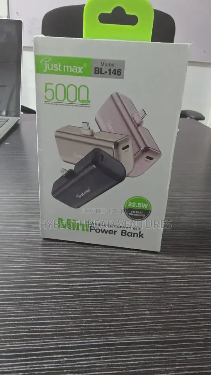 Just Max Bl-146 5000mah Mini Power Bank 22.5w Fast Charging
