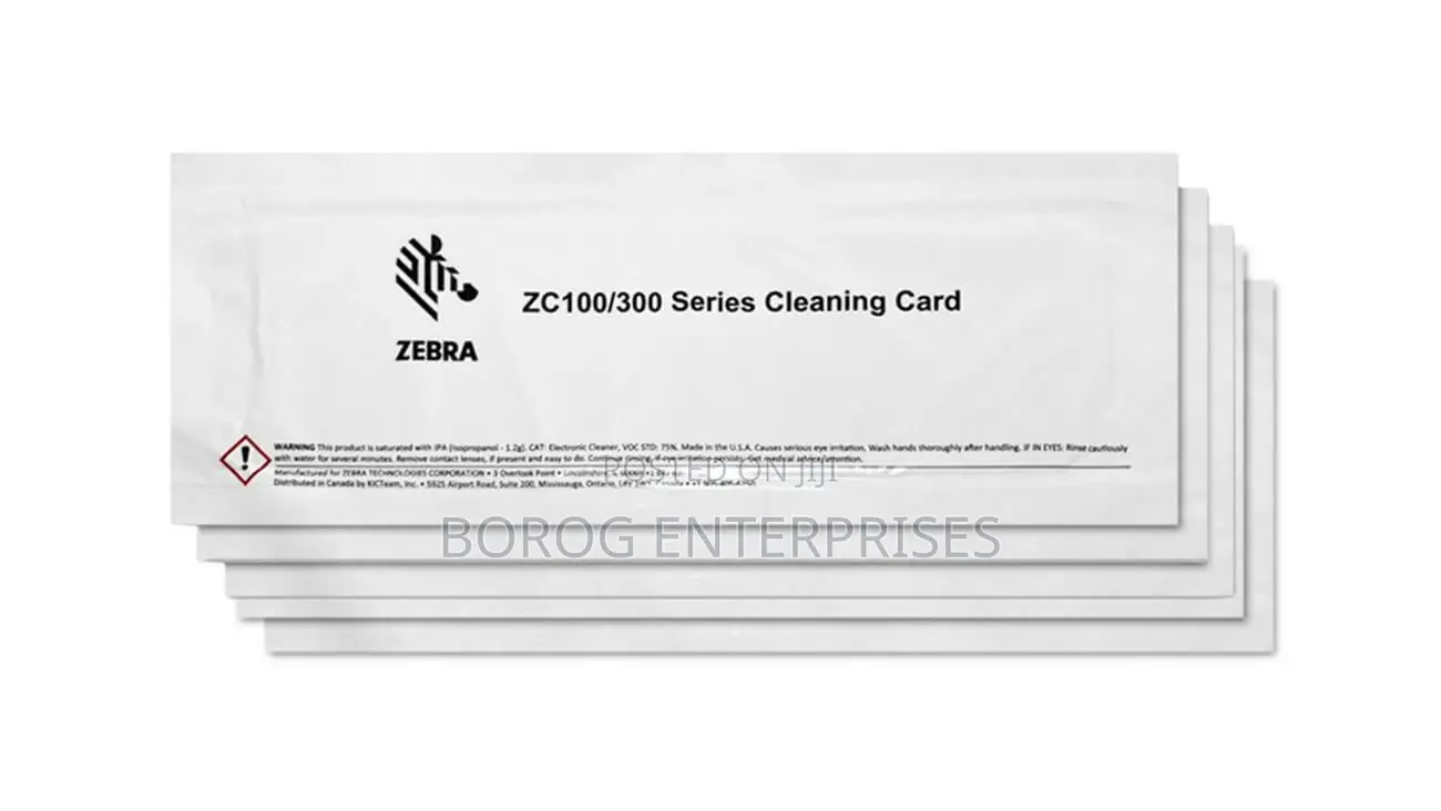 Zebra Cleaning Kit (5 Cards)-105999-311