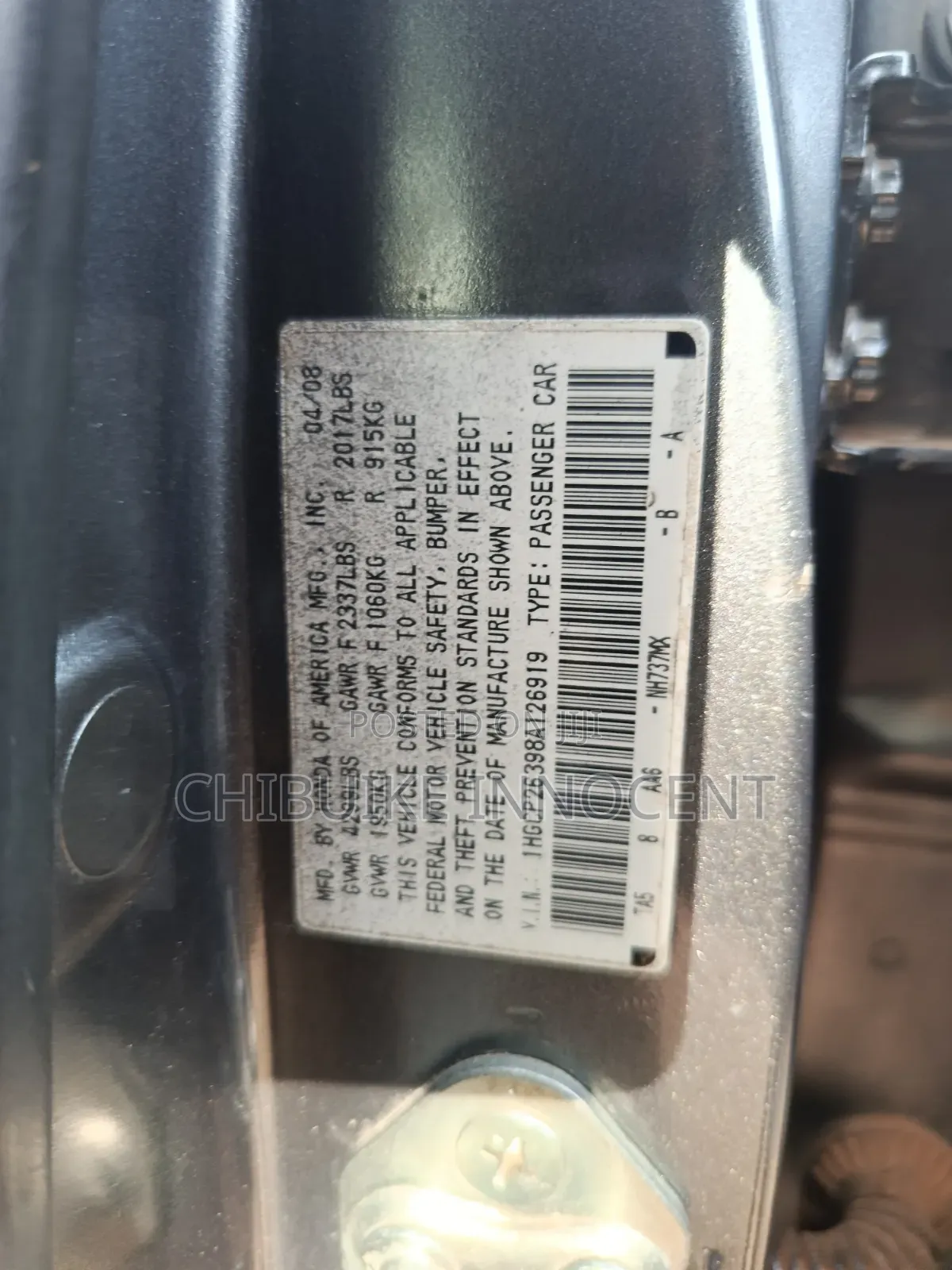 Honda Accord 2008 Gray