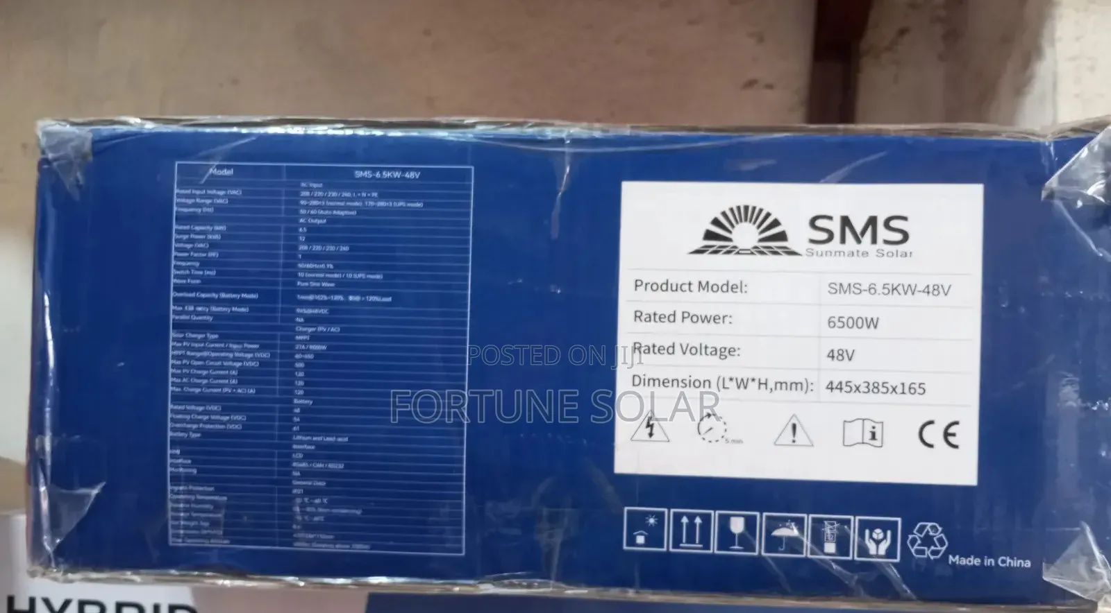 SMS 6.5kva Hybrid With Digital Display Wall Mount