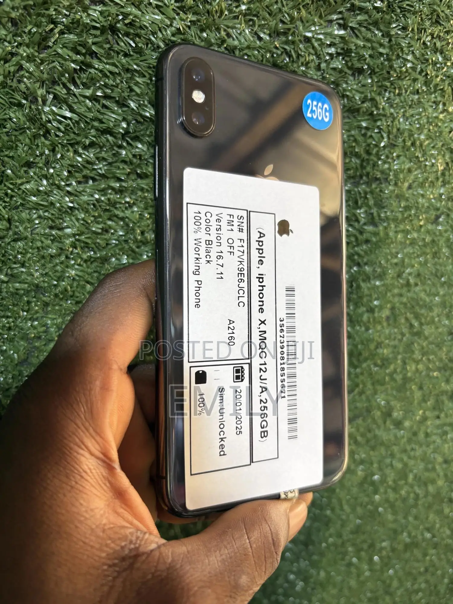 Apple iPhone X 256 GB Black