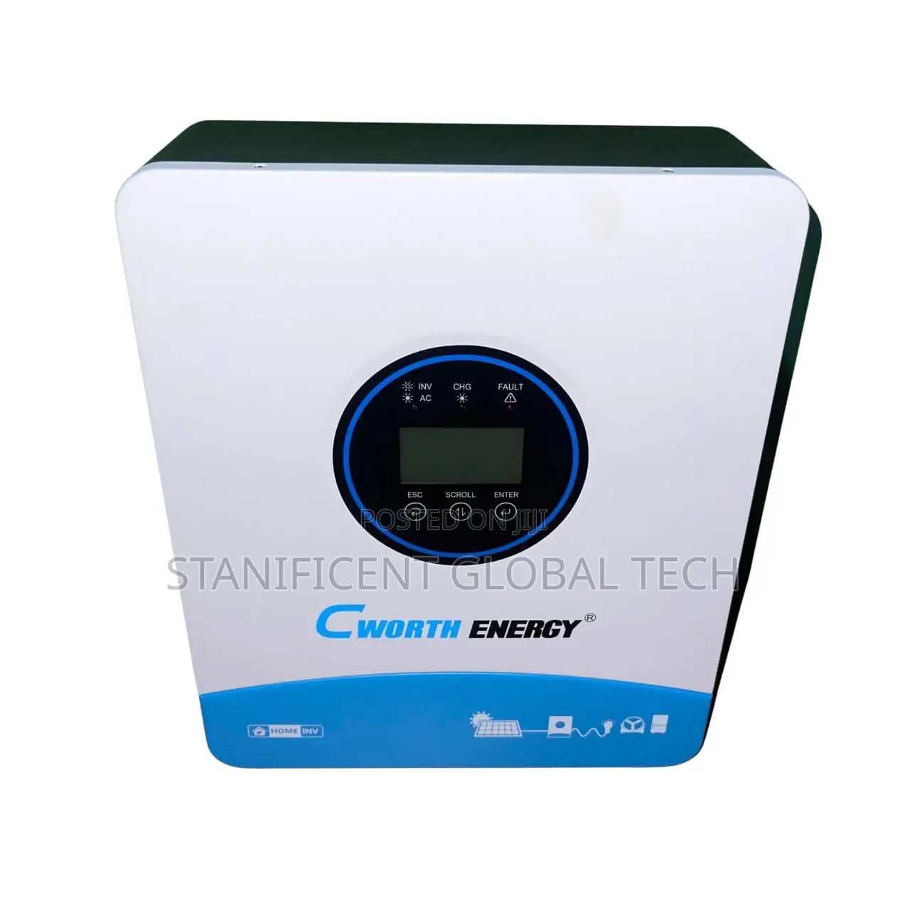 Cworth Energy 1.8kva/1500w/12v Hybrid Inverter (Built-in Mppt: 650w)