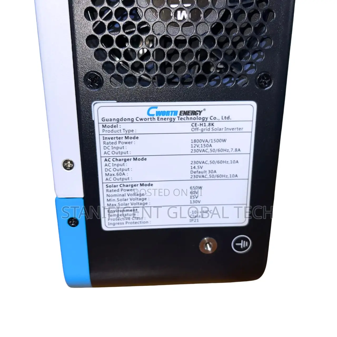 Cworth Energy 1.8kva/1500w/12v Hybrid Inverter (Built-in Mppt: 650w)