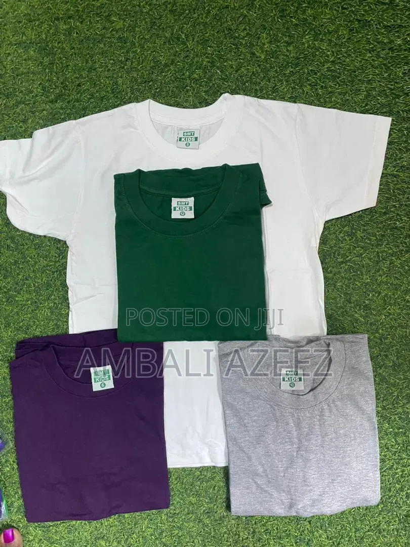 Plain Children Round Neck