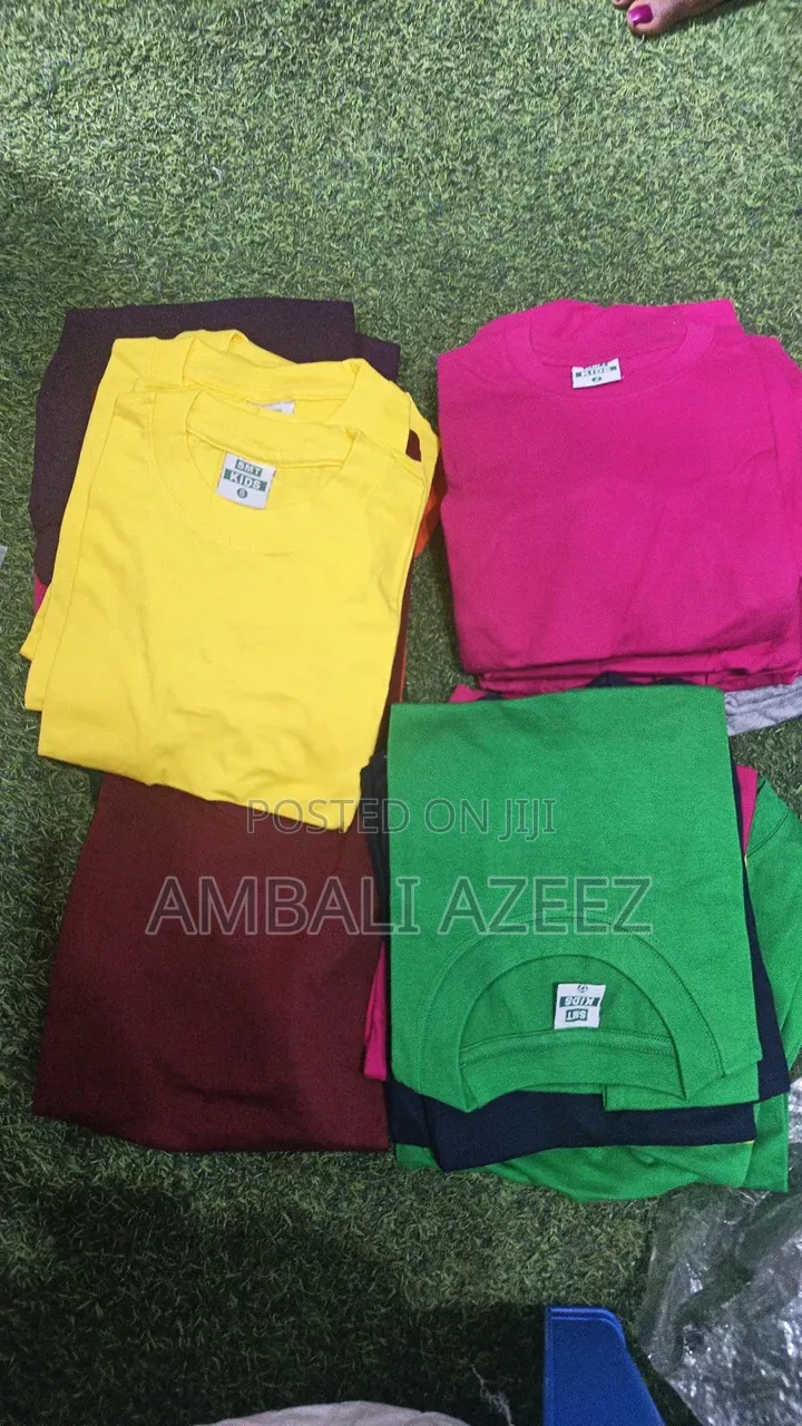 Plain Children Round Neck