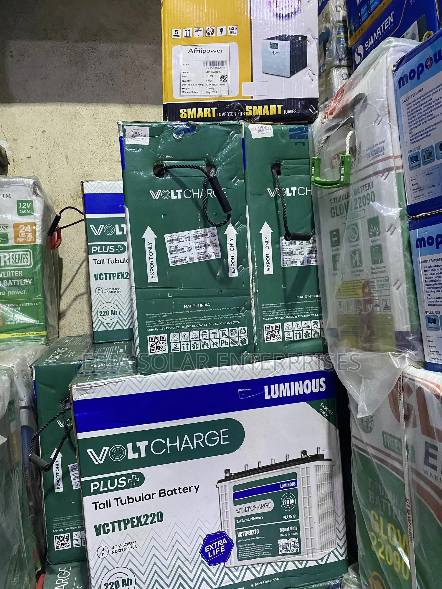 220ah Voltcharge Luminous Tubular Battery