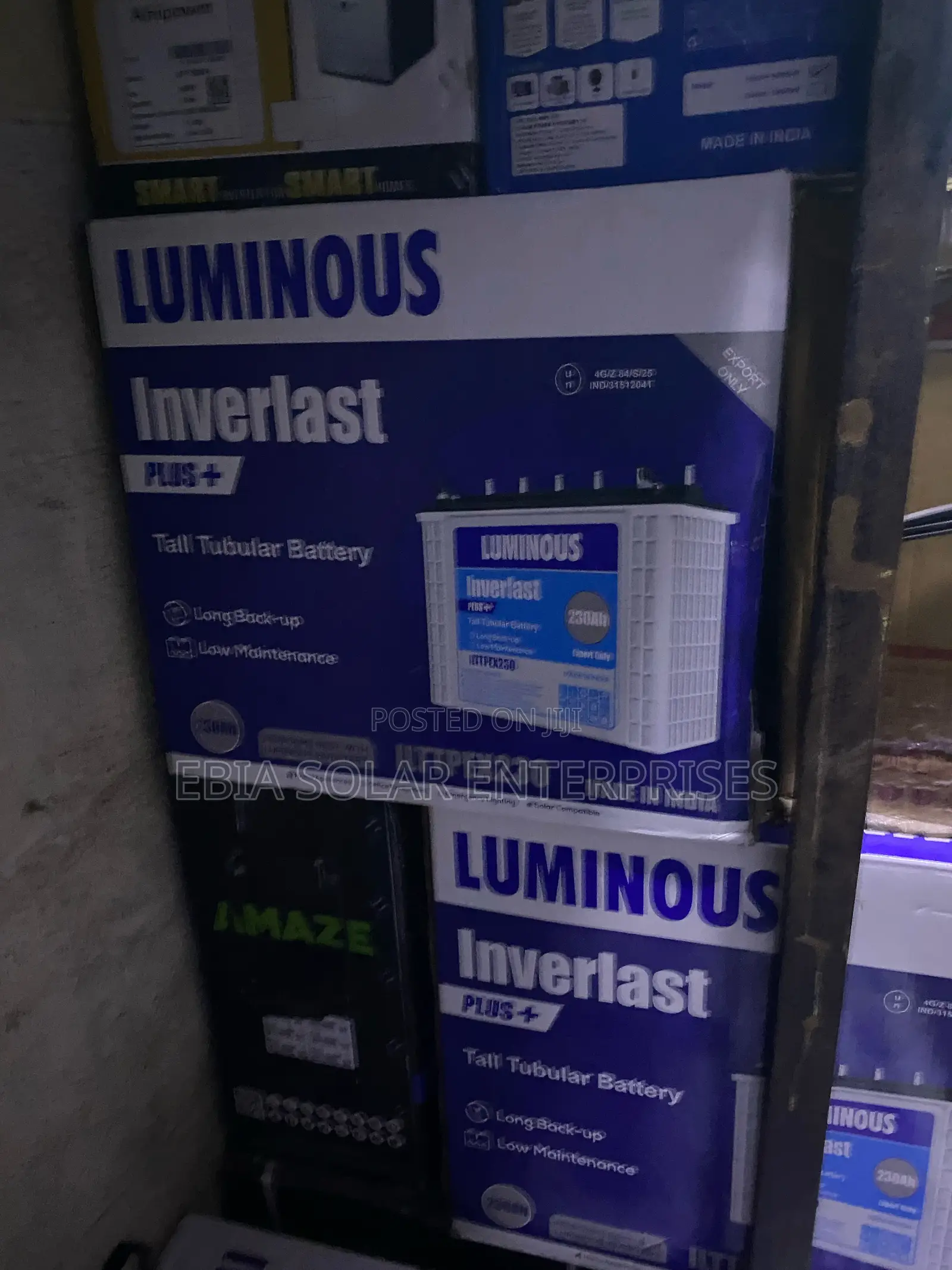 220ah Inverlast Luminous Battery