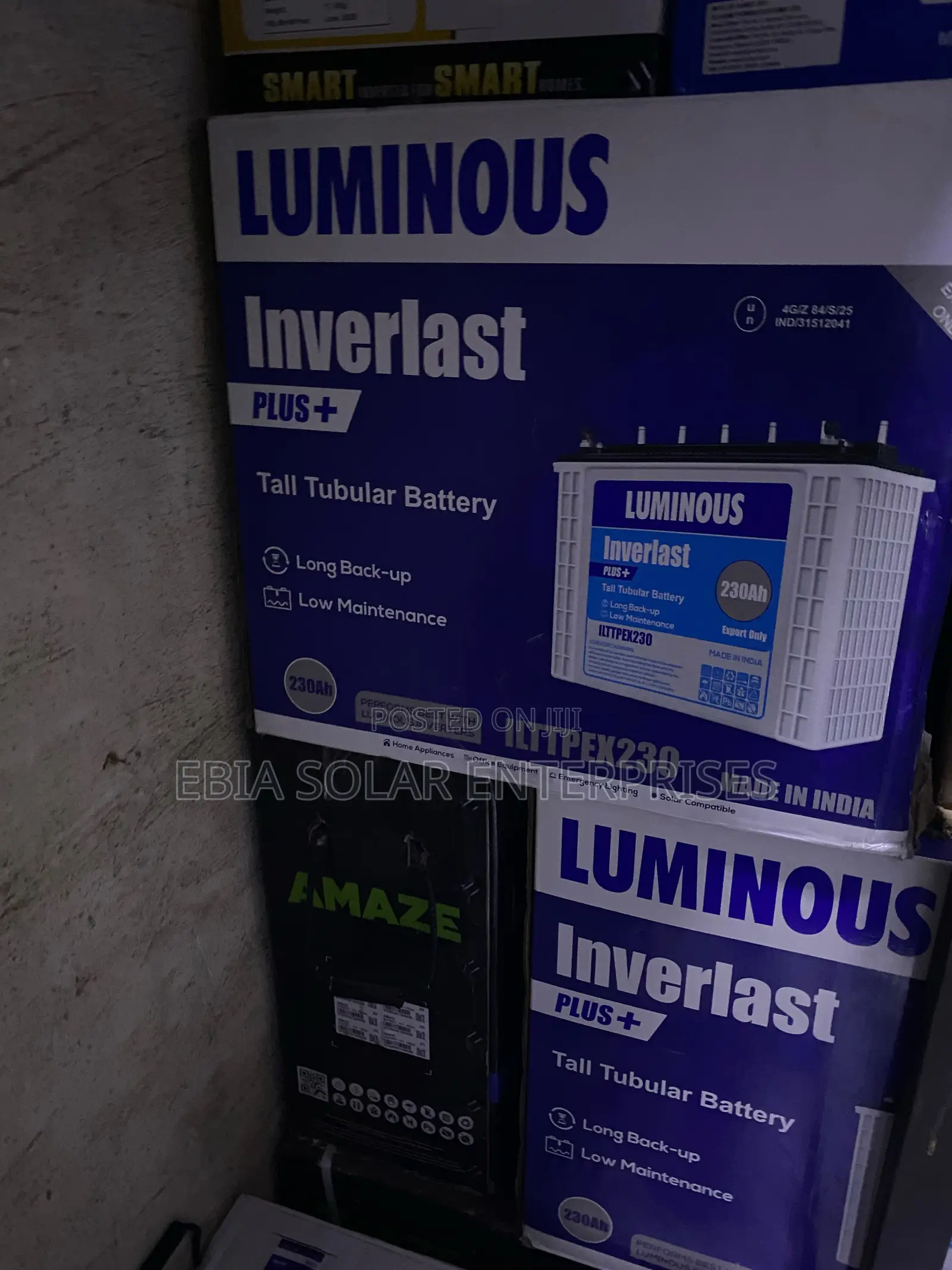 220ah Inverlast Luminous Battery