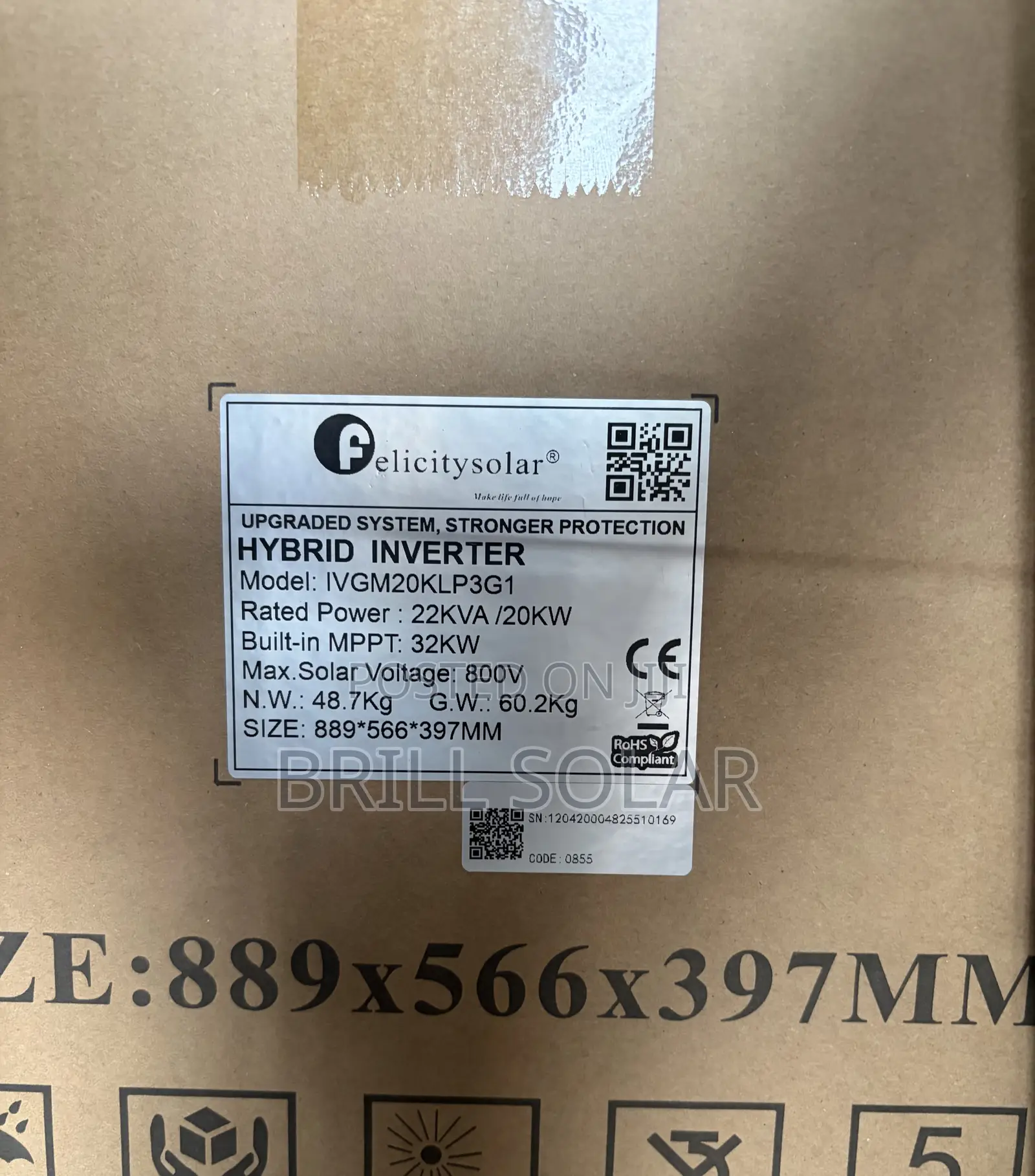 20kva-48v Felicity Pure Sine Wave Hybrid Inverter (Ivgm)