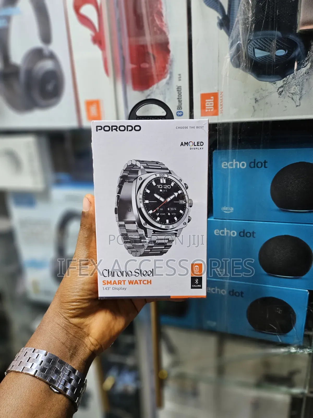 Porodo Chrono Steel Smart Watch
