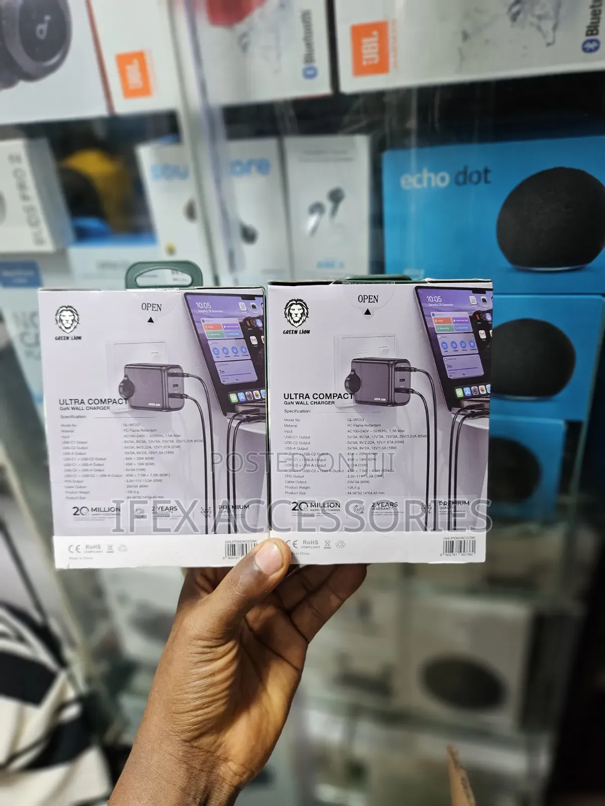 Green Lion Ultra Compact Gan Wall Charger