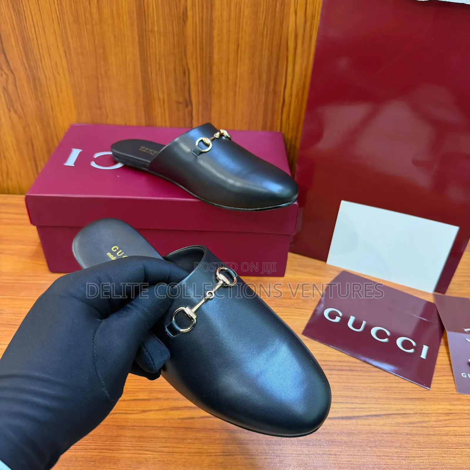 New Season Gucci Horsebit Mules. Black Leather* *Brown Suede