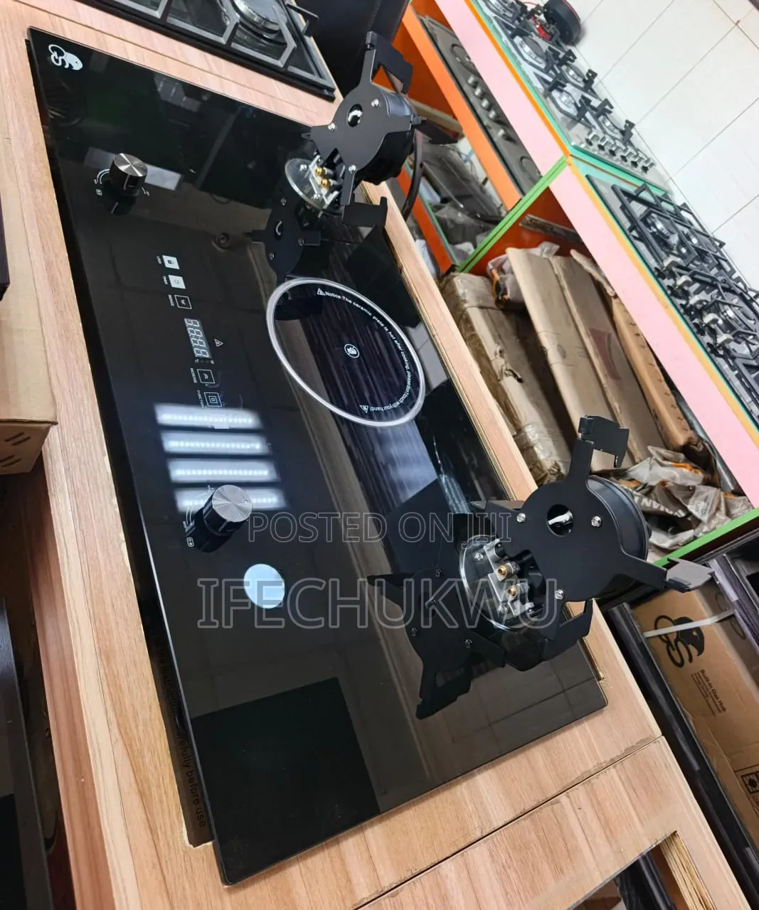 Original Gs Built-in Premium Luxury 2+1 Flips Up Gas Cooker Hob 45x90