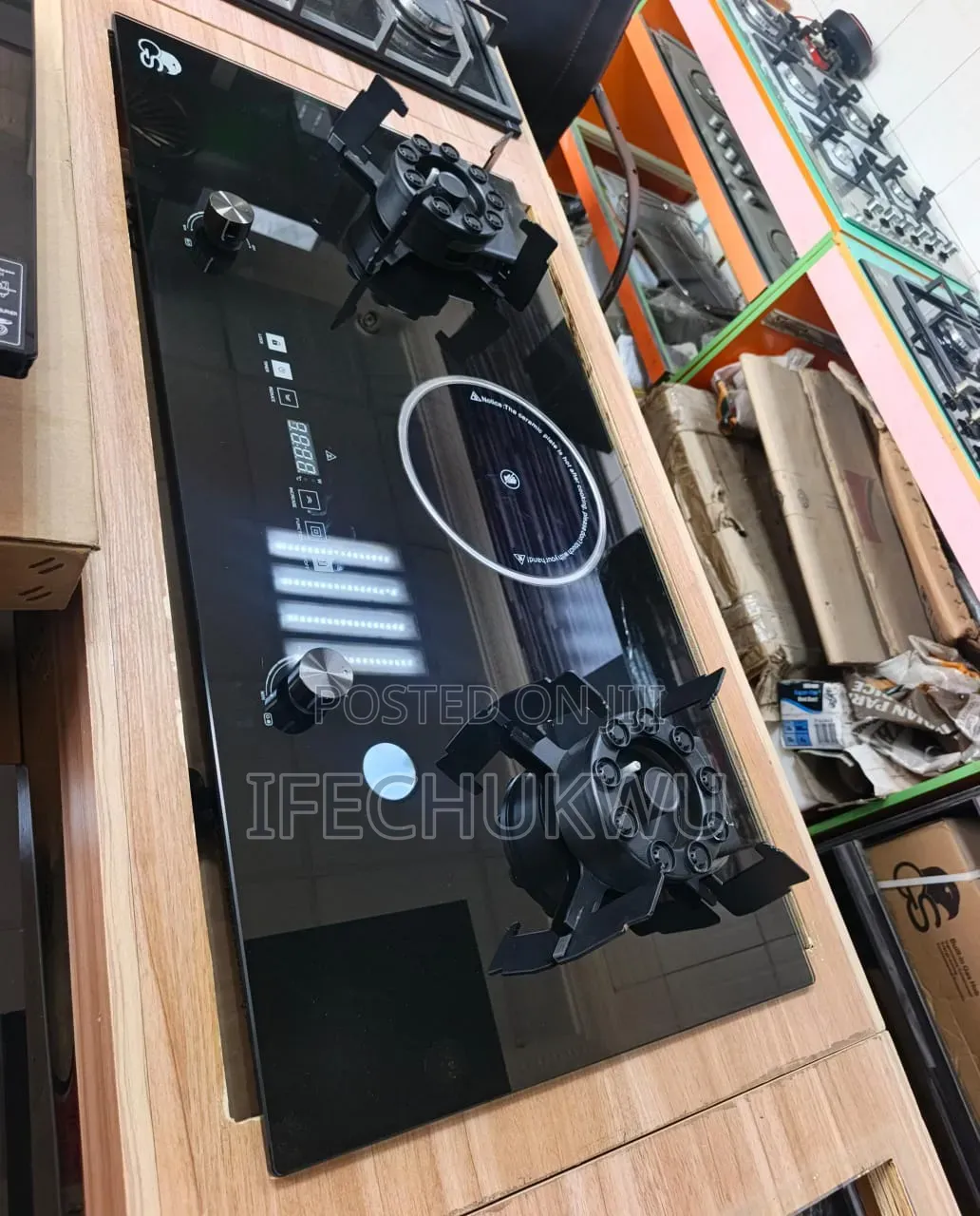 Original Gs Built-in Cabinet Flips Up 2+1 Gas Electric Cooker Hob