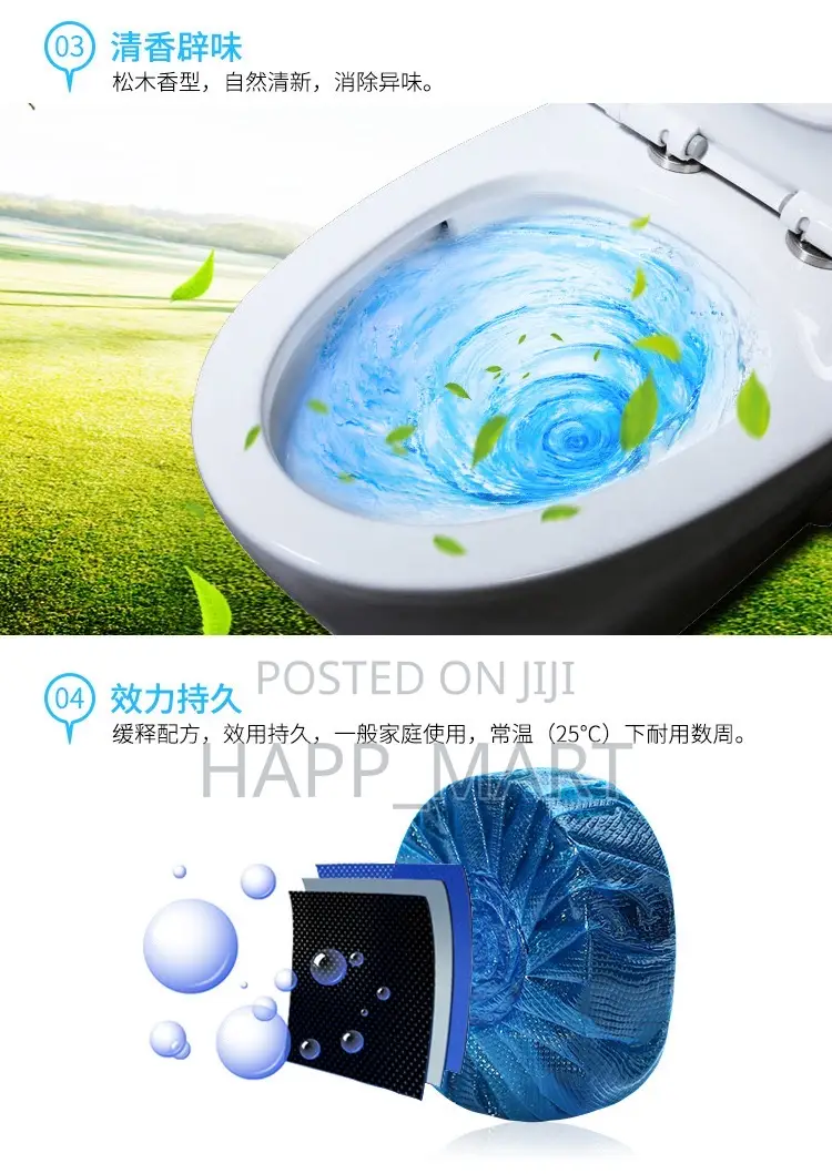 10in1 Blue Bubble Toilet Cleaning Tablet