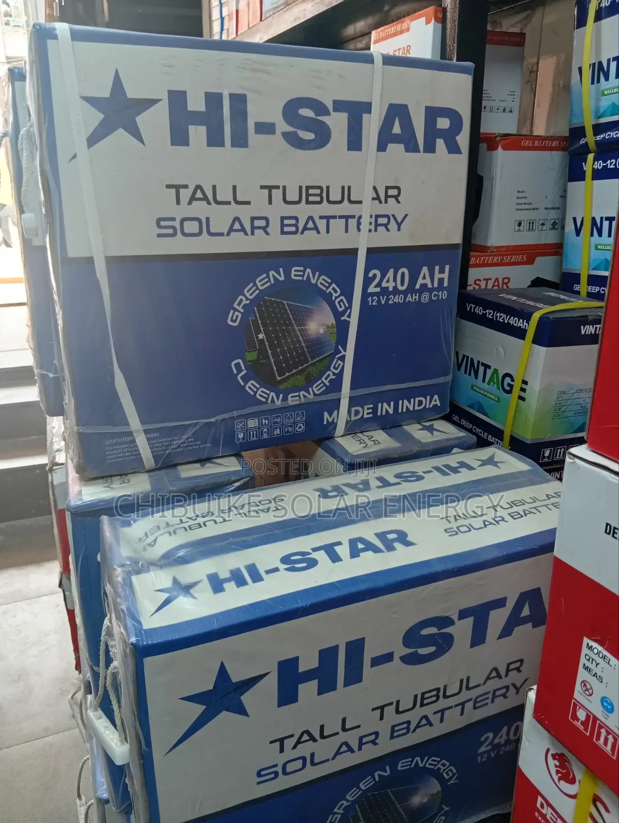 Hi - Star Tall Tubular Battery 240ah/12v