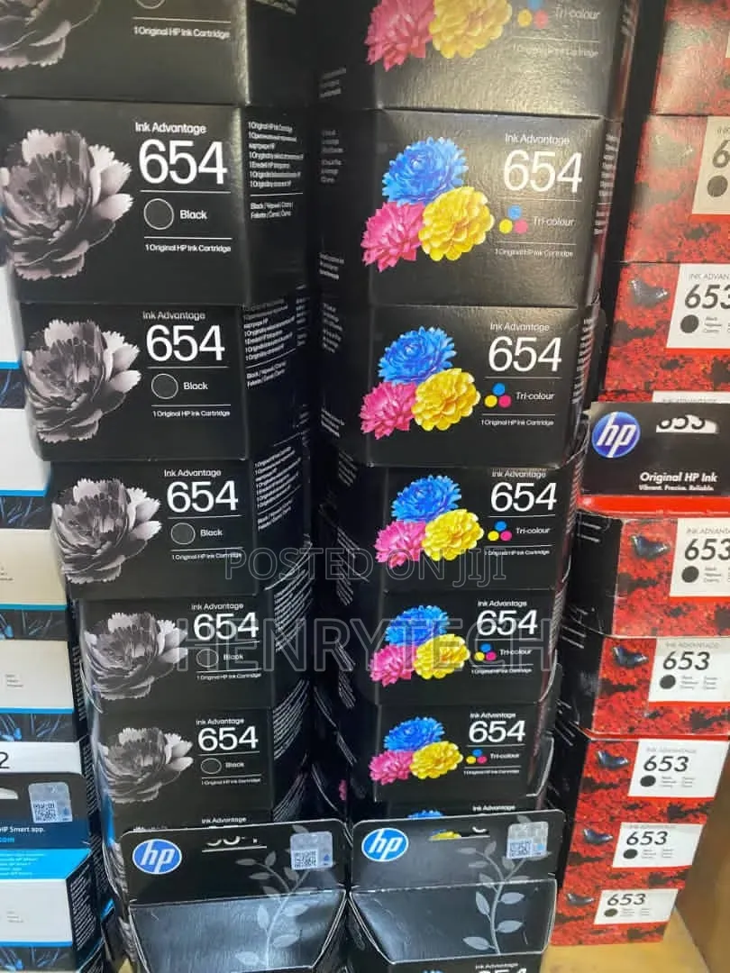 654 Color Ink Toner Hp