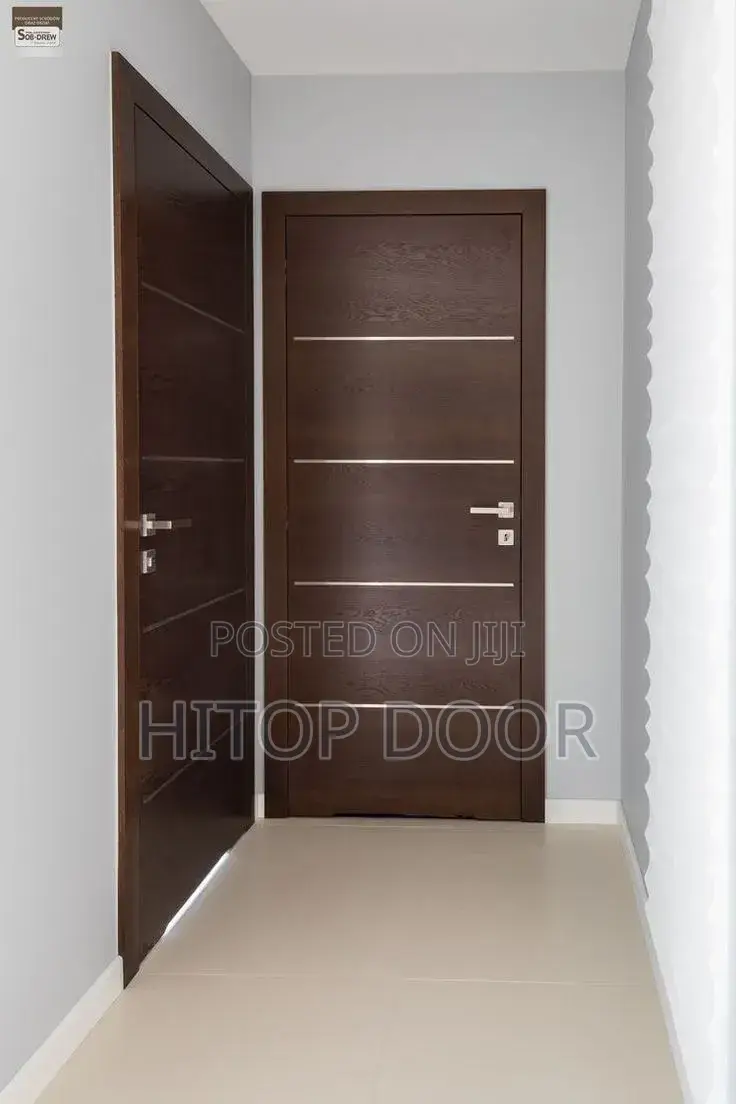 Brown Mazonia Hardcore HDF Door With Frame and Architrave