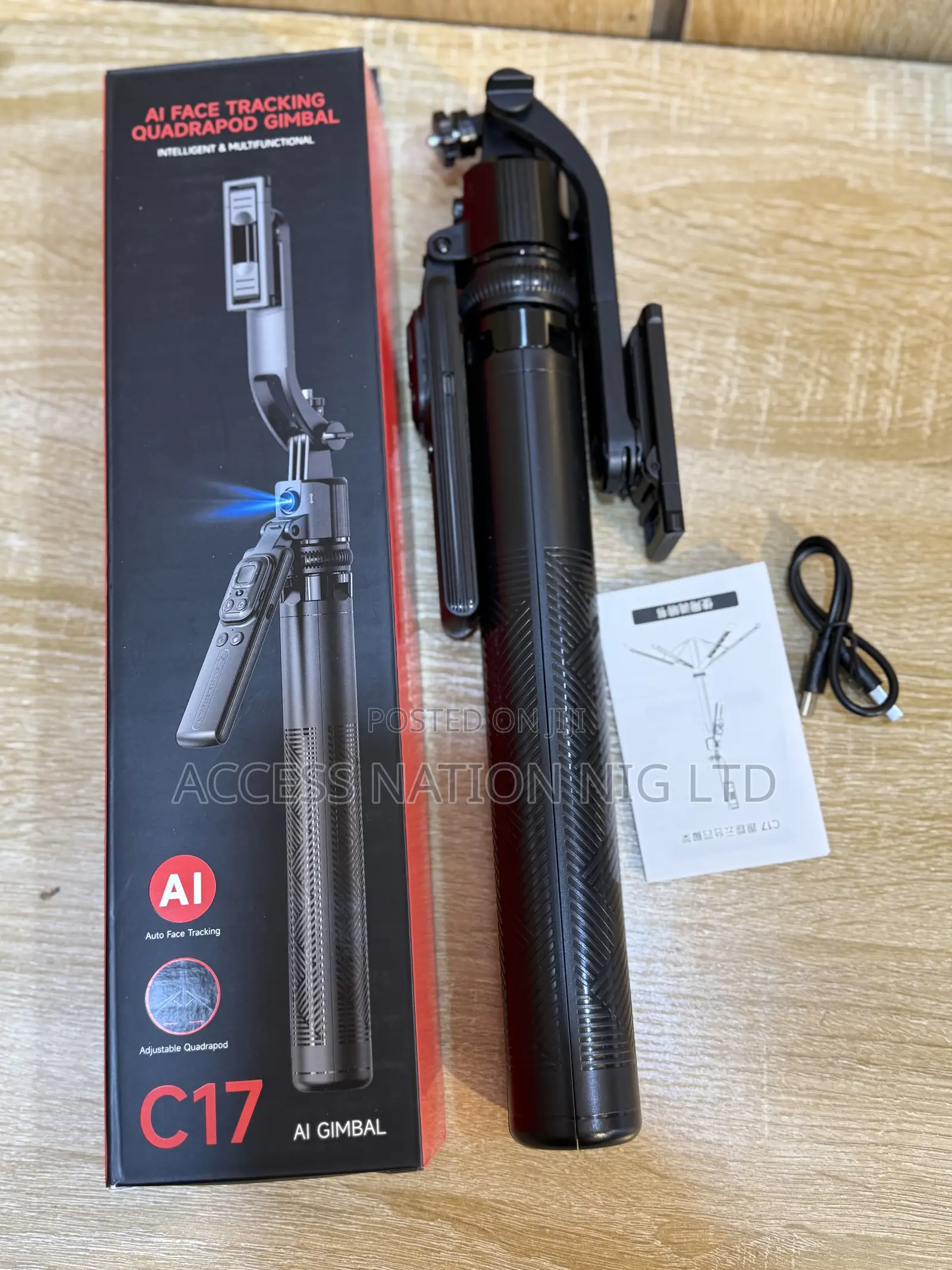 C17 Monopod 360° Auto-Rotation Ai Tracking Shooting Tripod Bluetooth