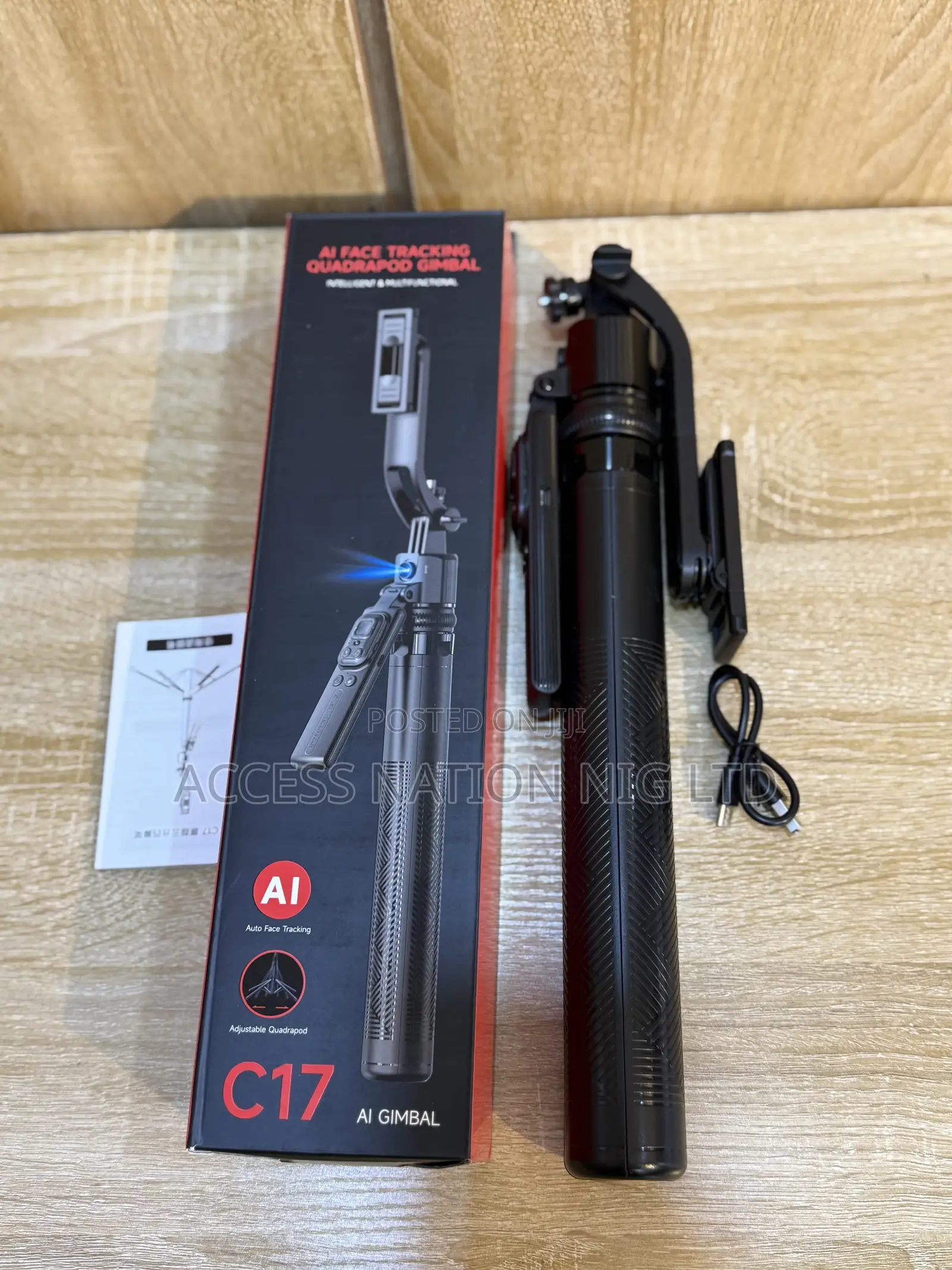 C17 Monopod 360° Auto-Rotation Ai Tracking Shooting Tripod Bluetooth