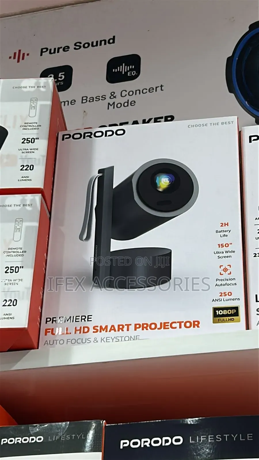 Porodo Premiere Full Hd Smart Projector