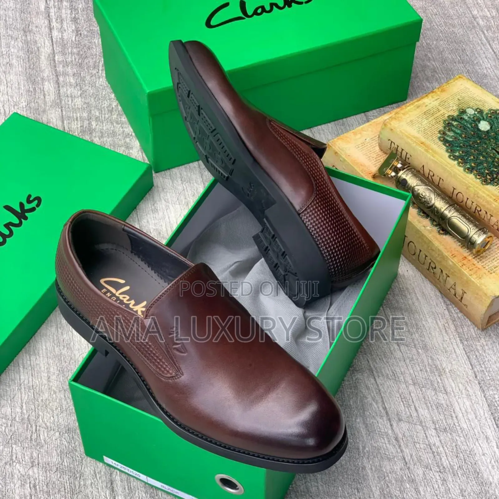 Clarks Genuine Leather Luxury Designer Men's Shoes