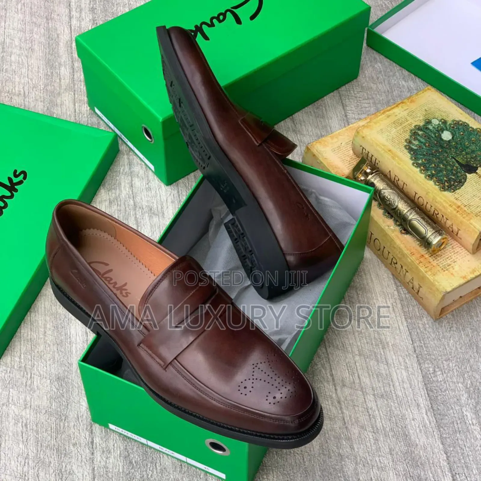 Clarks Genuine Leather Luxury Designer Men's Shoes