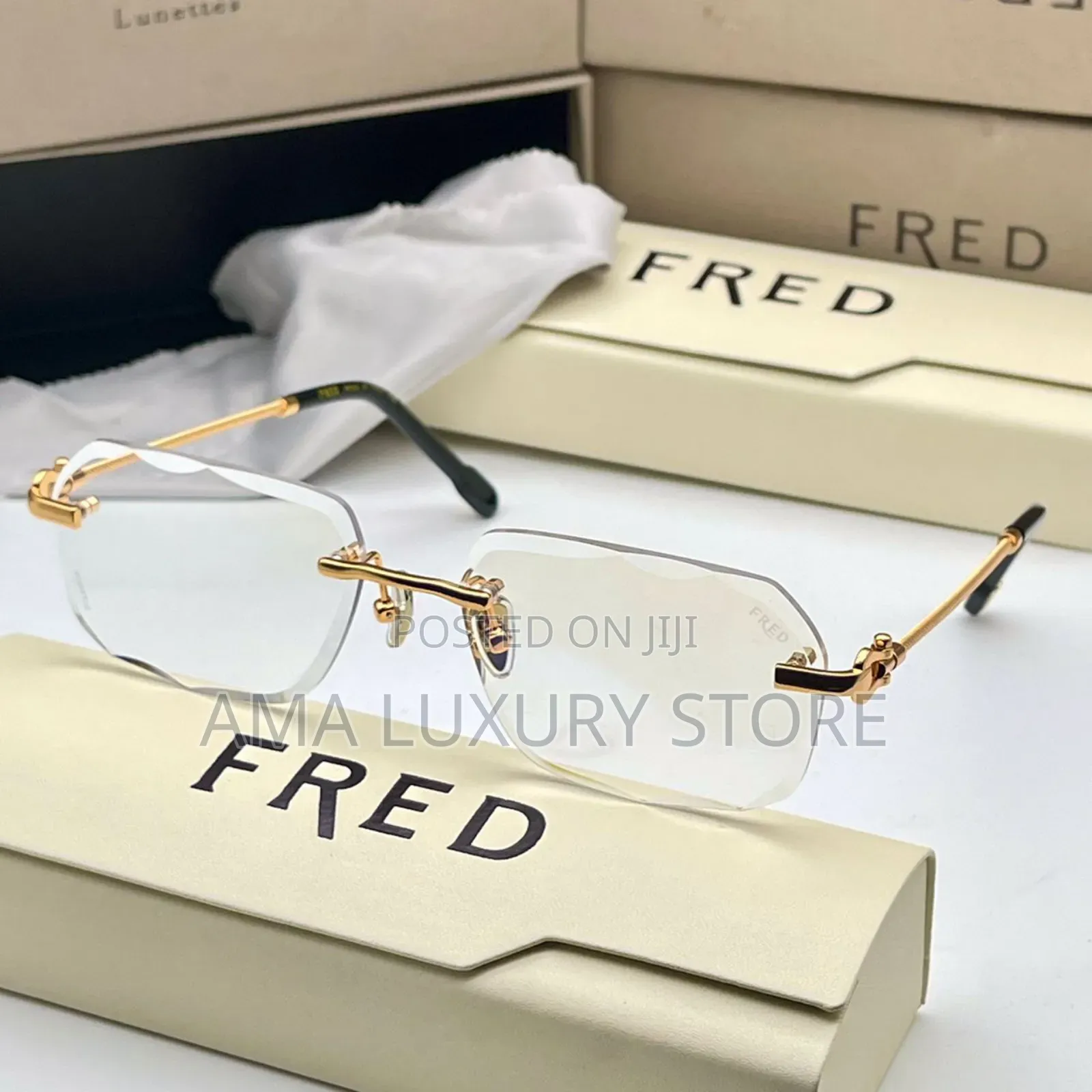 Fred Luxury Rimless Designer Glasses